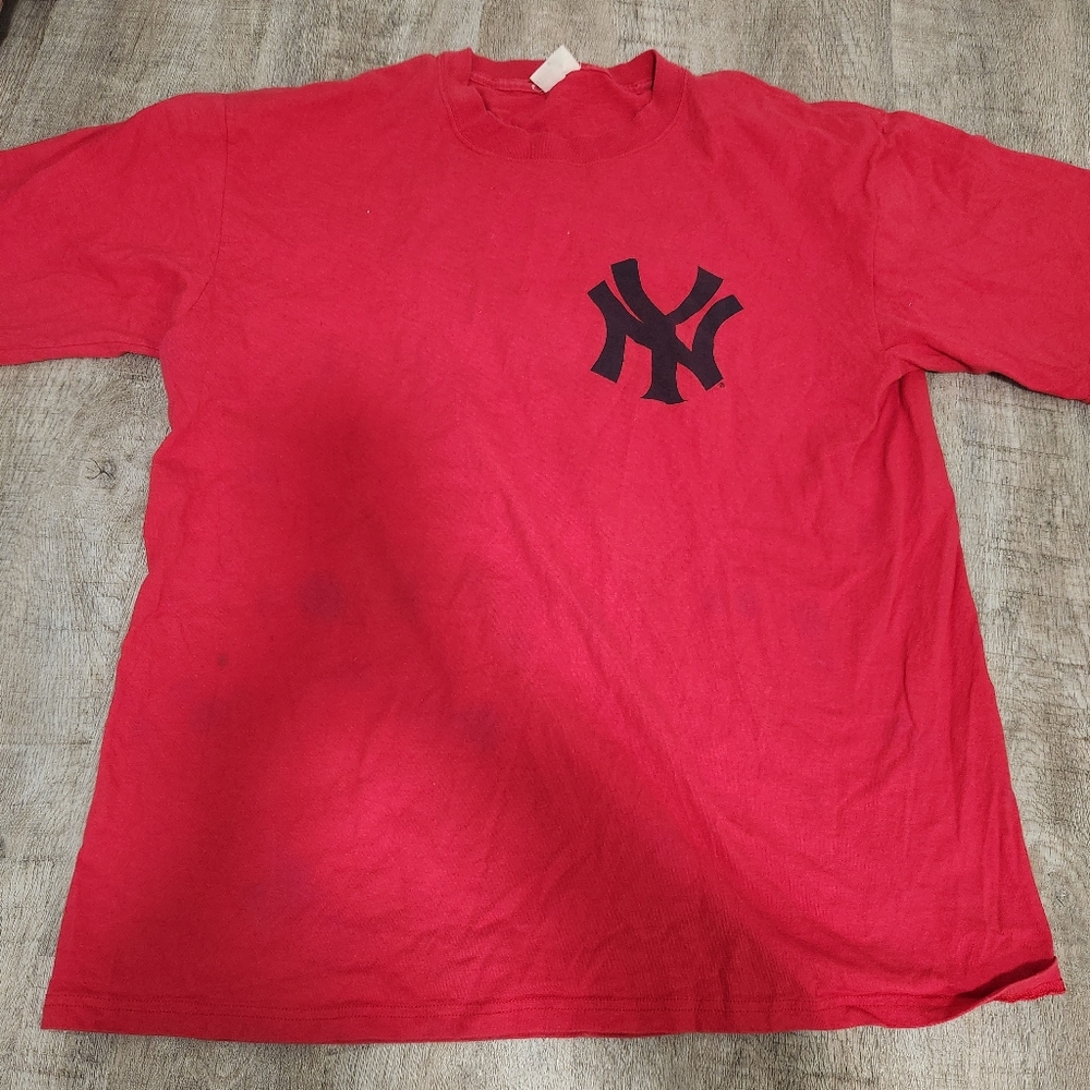 MLB Majestic New York Yankees Bernie Williams #51 Short Sleeve T-shirt Size XL